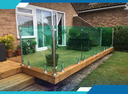 Bespoke Patio Glass Balustrade Installation